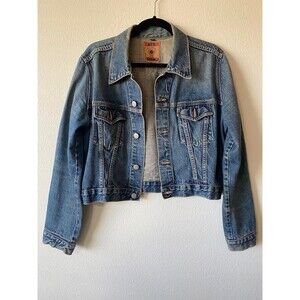 Red Engine Denim Jacket - SIZE L -